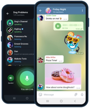 Telegram для Android — груповий чат і голосові кімнати на смартфоні